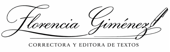 Florencia Giménez - Correctora y Editora de Textos